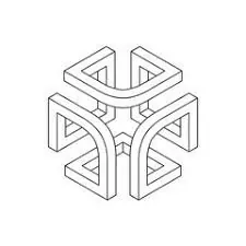 Minimal monochrome abstract graphic, minimal, monochrome, light
