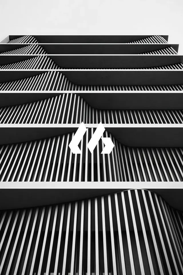 Striped planes with solitary figure, minimal, geometric, dark