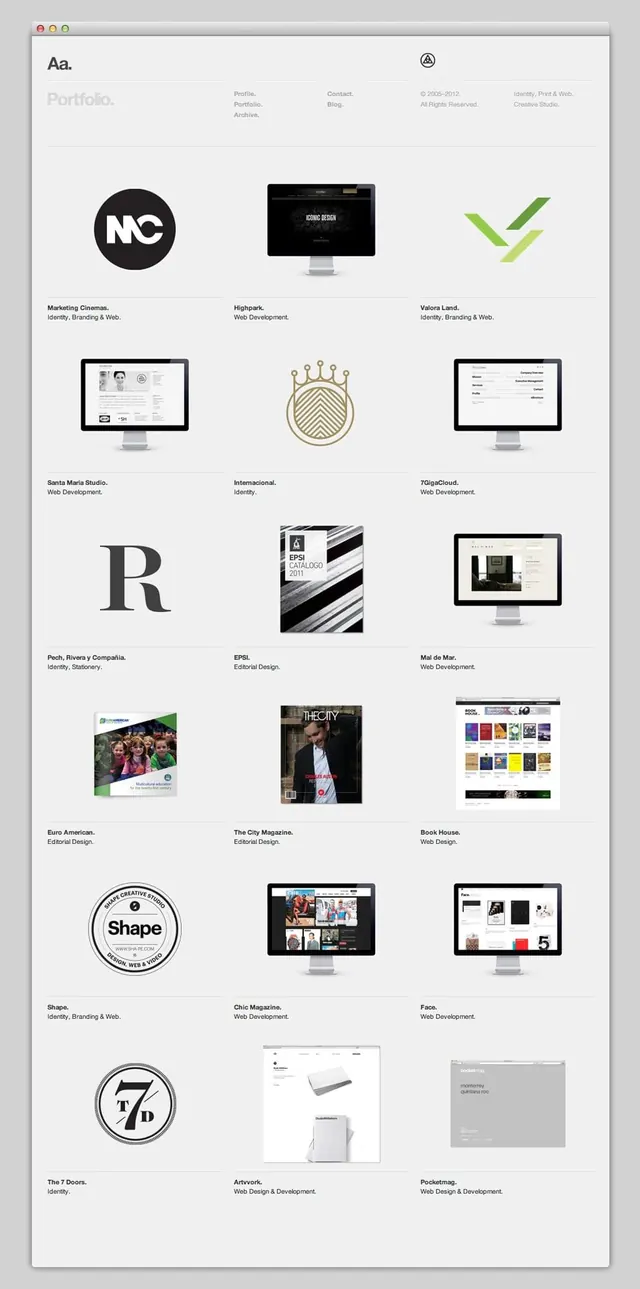 Logo and Identity Collection Grid, minimal, corporate-clean, monochrome