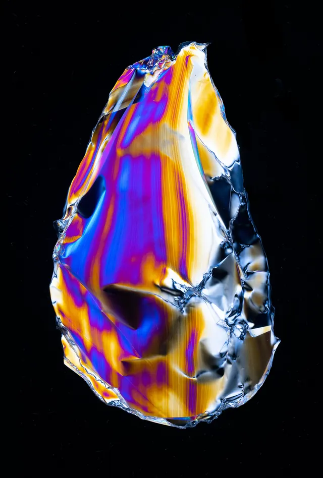 Mineral II iridescent 3D render, 3d-render, gradient-heavy, vibrant