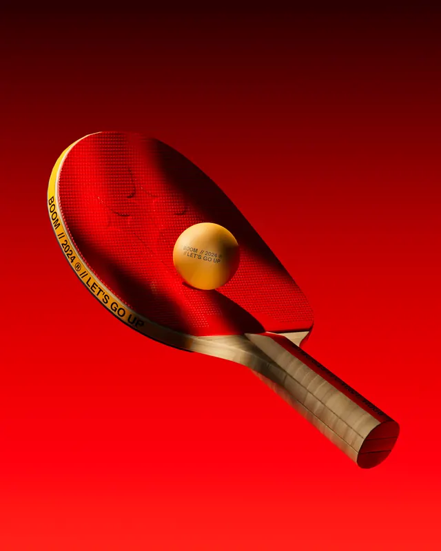 Nocta paddle 3D product render, 3d-render, luxury, vibrant