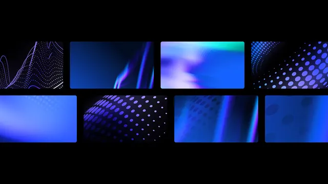 Gradient glitch-texture horizontal strip backgrounds, abstract, gradient-heavy, dark