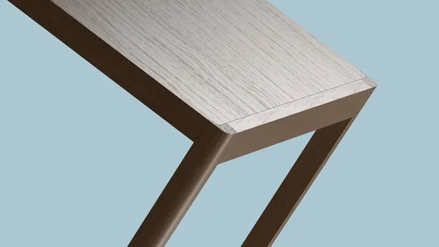 3D rendered furniture joint detail, 3d-render, minimal, light