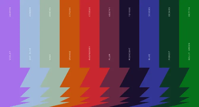 Vibrant multi-color palette with geometric pattern, geometric, abstract, vibrant