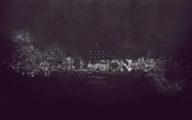 Abstract Texture and Typography Composition, minimal, dark-mode, dark