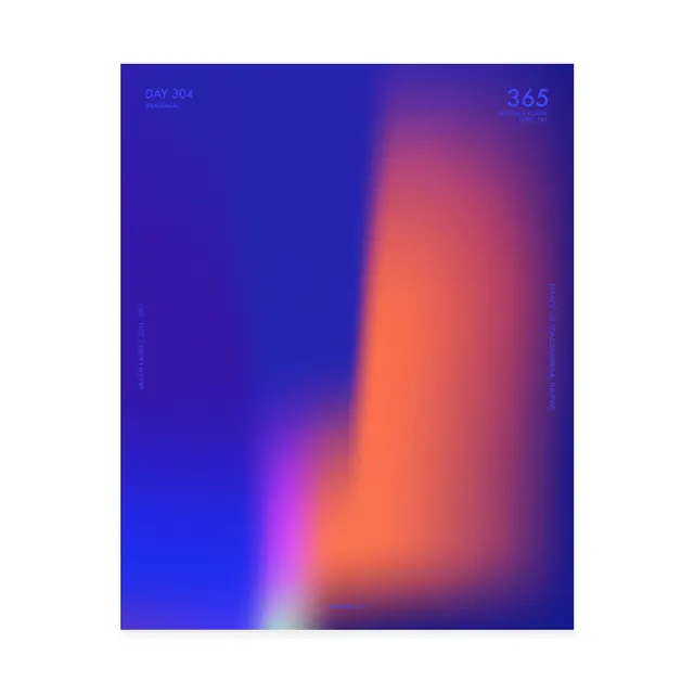 Gradient blend from deep blue to coral pink, abstract, gradient-heavy, vibrant