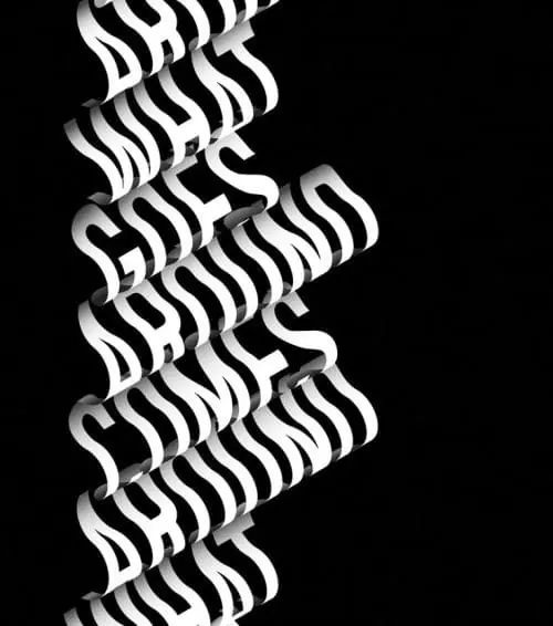 Abstract Wave Pattern, minimal, geometric, monochrome