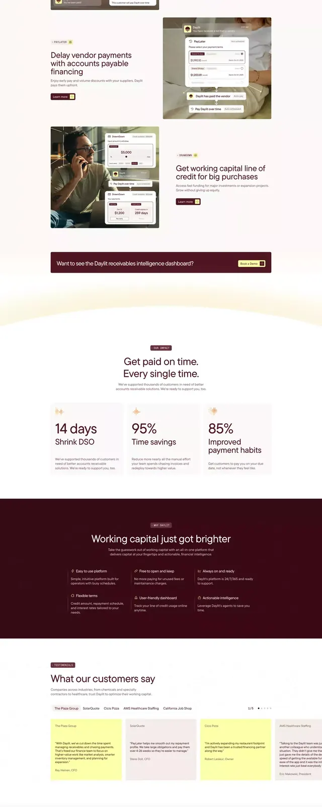 Warm burgundy typographic style guide, minimal, corporate-clean, light