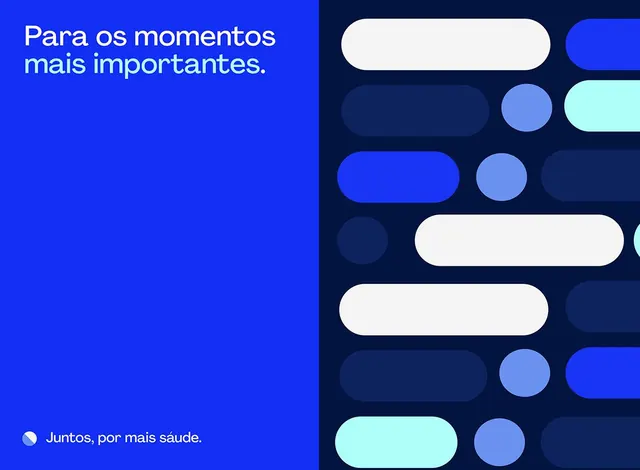 Split blue geometric UI component system, minimal, geometric, dark