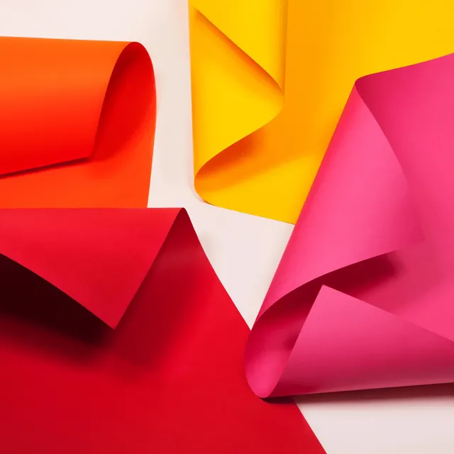 Wired volumetric paper forms, geometric, abstract, warm