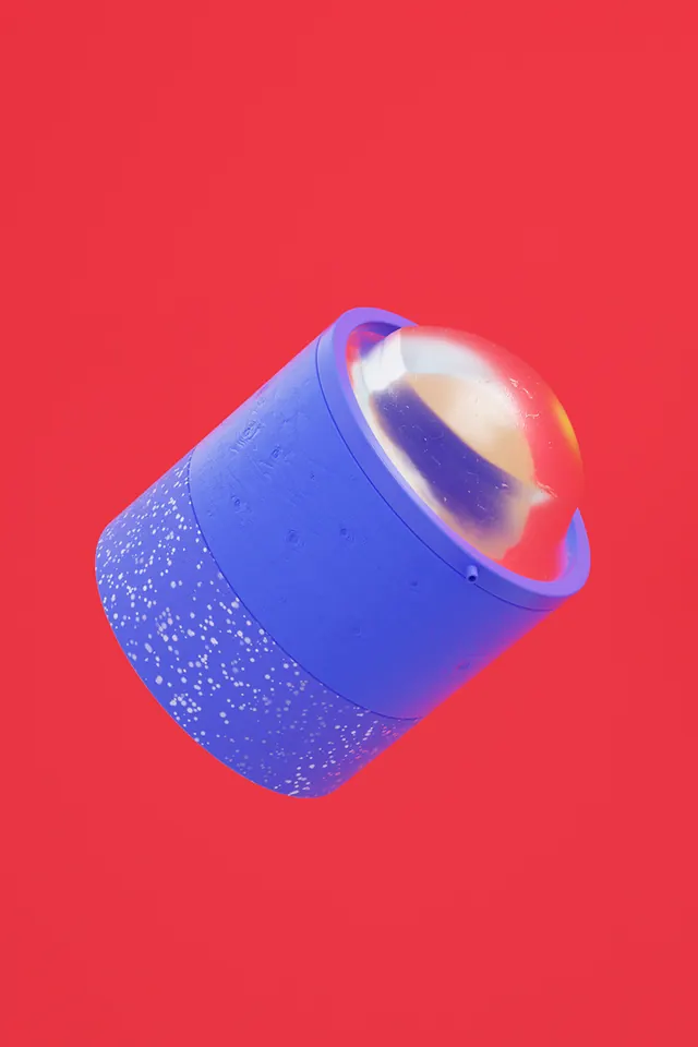 Radical Everyone 3D product design, 3d-render, bold, vibrant
