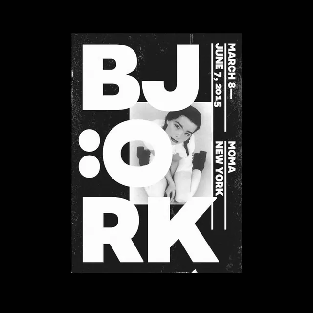 Björk Identity System, brutalist, maximalist, monochrome
