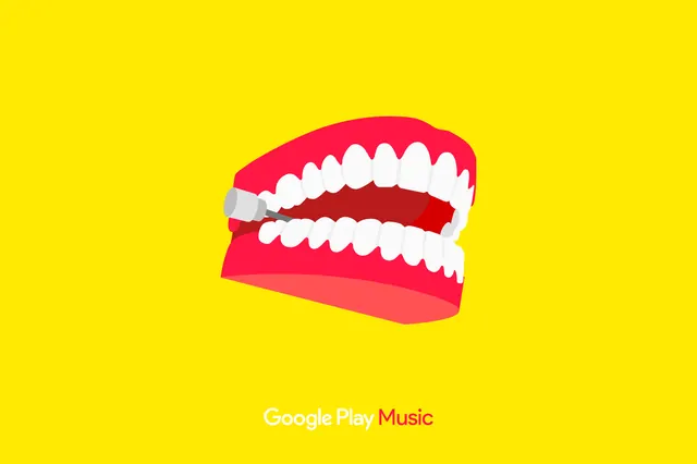 Google Play Music Graphic, minimal, flat, vibrant