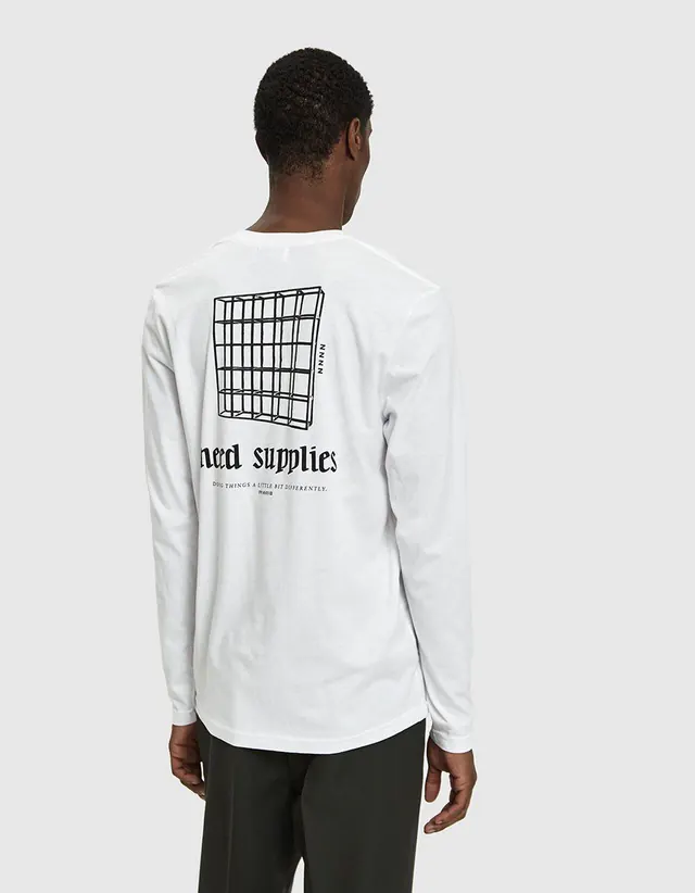 Back Supply Graphic Tee, minimal, brutalist, monochrome