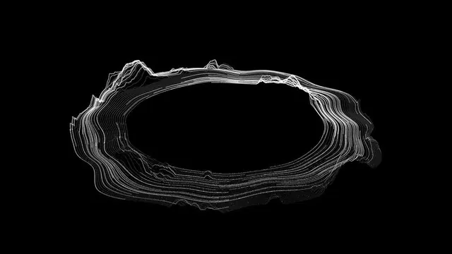 Abstract Line Art Oval, minimal, line-art, high-contrast