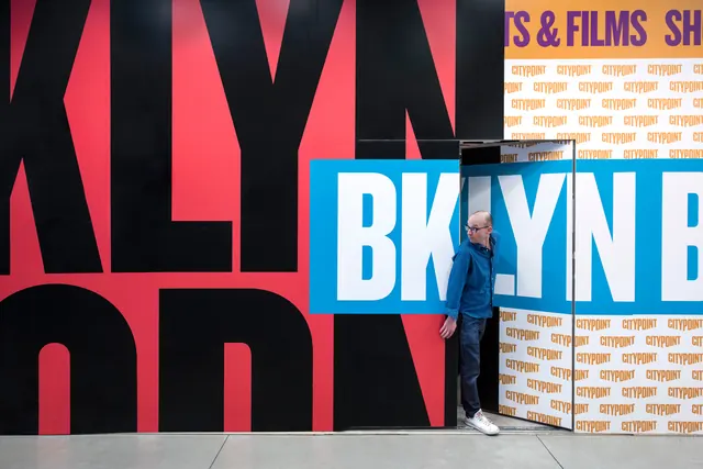 Brooklyn Films Branding Mockup, brutalist, maximalist, high-contrast
