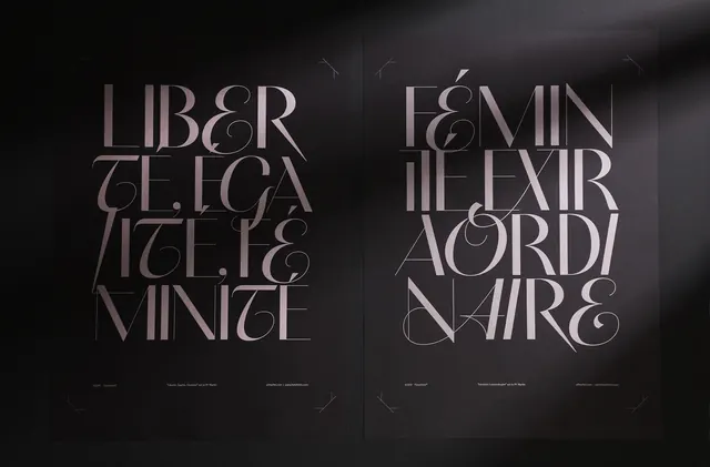 Typography Layout Study, minimal, editorial, dark