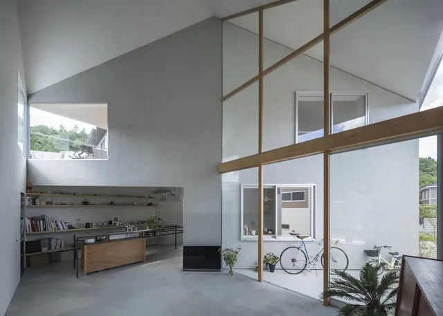 Modern Industrial Interior, minimal, corporate-clean, light