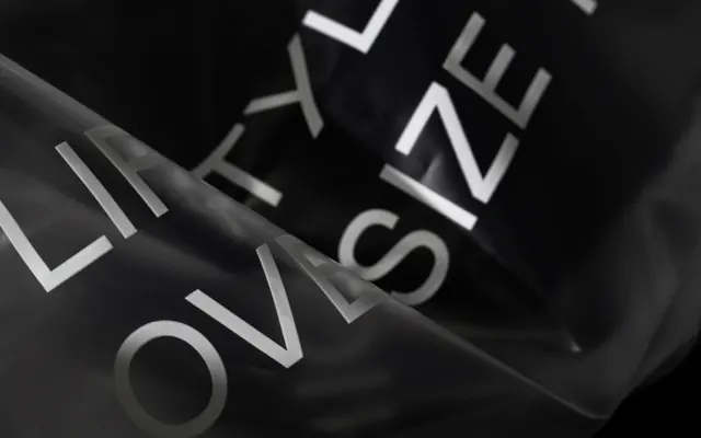Oversize Typography Mockup, minimal, brutalist, monochrome
