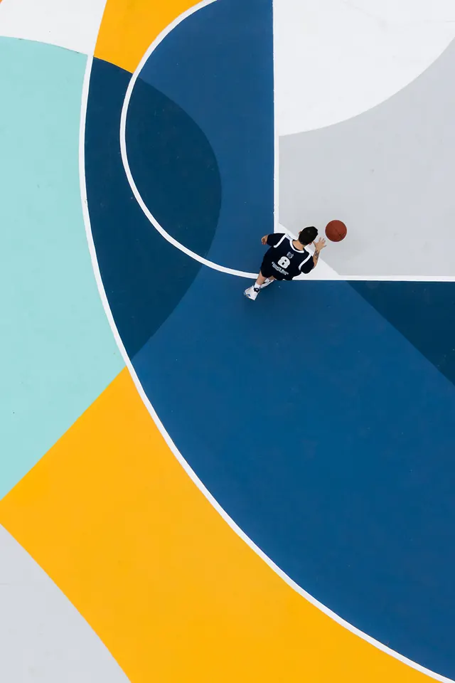 Abstract Geometric Curves, minimal, geometric, vibrant