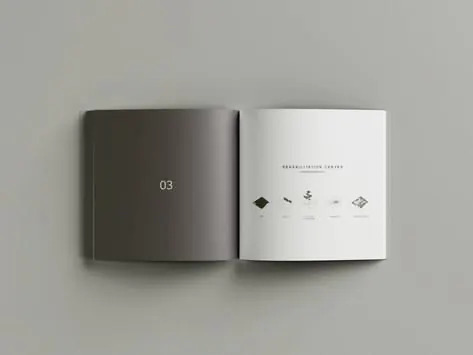 Editorial spread with monochrome typography and symbols, minimal, editorial, monochrome