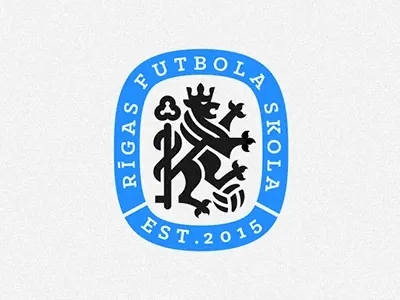 Football club heraldic emblem badge, minimal, geometric, cool