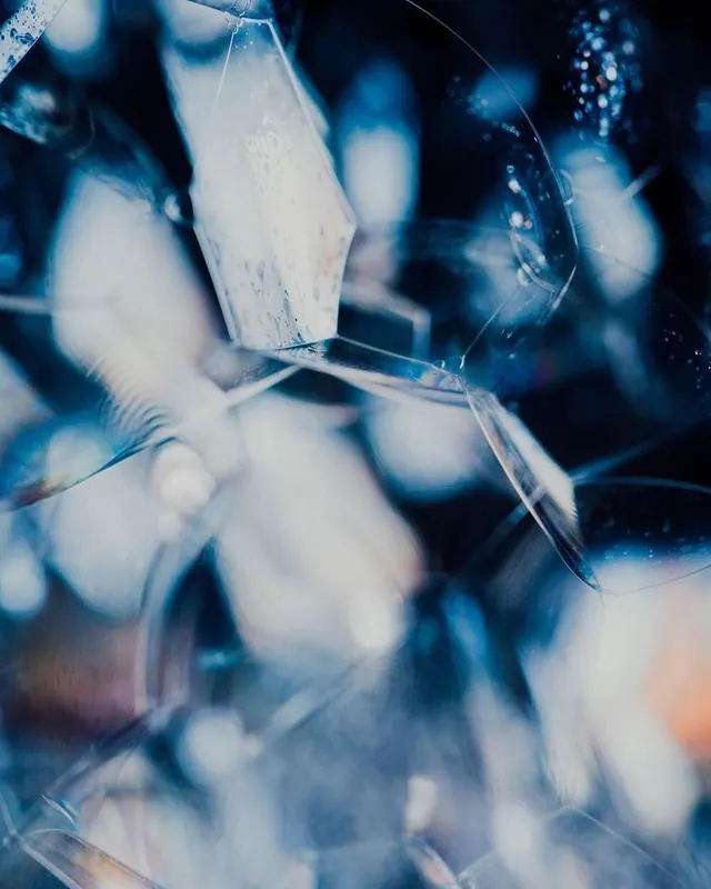 Abstract Blue Glass Textures, glassmorphism, abstract, cool
