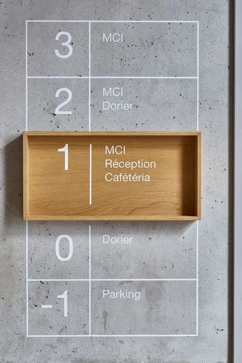 Wayfinding Signage System, minimal, swiss, light