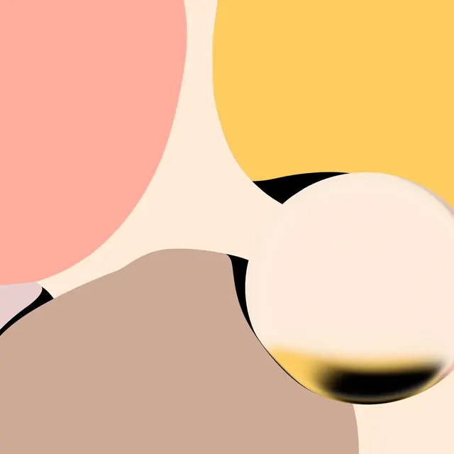 Abstract Organic Shapes Composition, minimal, organic, muted
