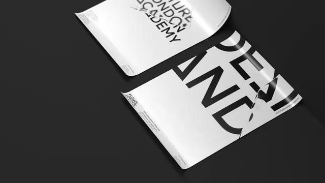 Abstract Geometric Typography Composition, minimal, swiss, monochrome