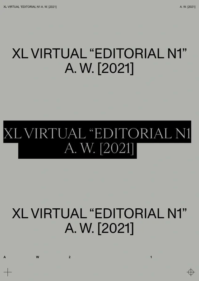 XL Virtual Editorial NI Type Specimen