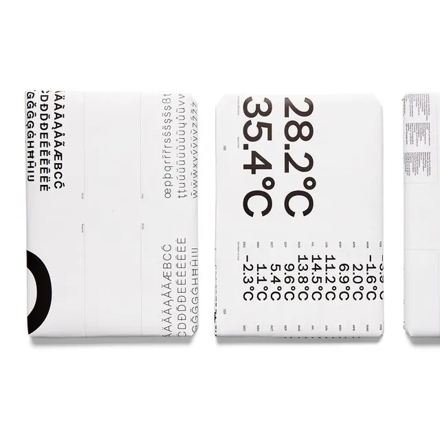 Typography and Data Visualization Layout, swiss, minimal, monochrome