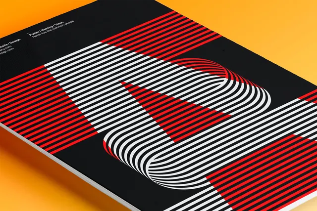 Abstract Geometric Pattern Design, brutalist, geometric, high-contrast