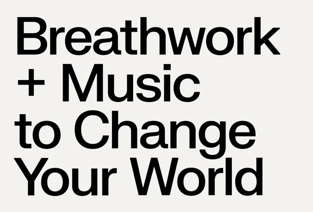 Breathwork + Music Typography