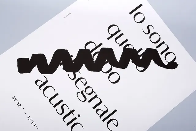 Abstract Typography Composition, brutalist, maximalist, monochrome