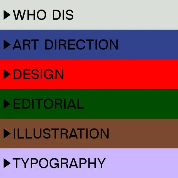 Color-blocked discipline index, minimal, geometric, dark
