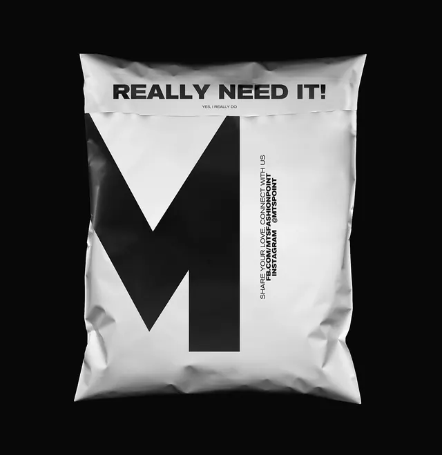 Really Need It! Typography Pillow, minimal, brutalist, monochrome