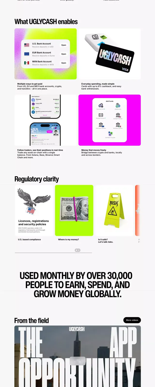 Fintech pitch deck layout system, minimal, corporate-clean, light