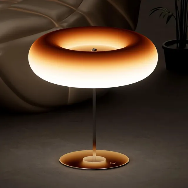 Modern Oval Table Lamp, minimal, luxury, warm