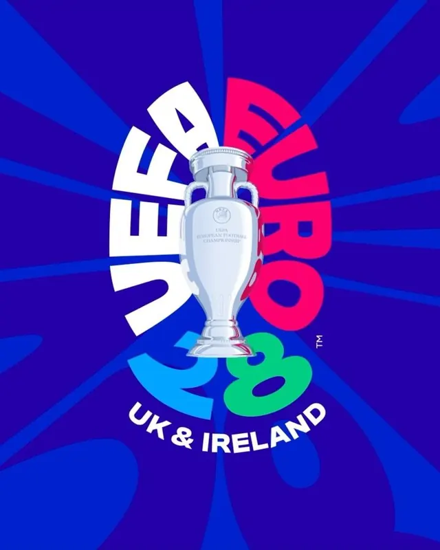 UEFA Euro 2020 radial burst poster, geometric, gradient-heavy, vibrant