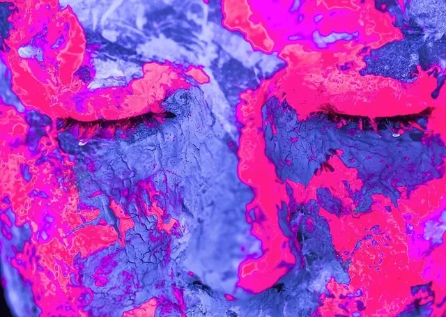 Abstract Texture Study, maximalist, abstract, vibrant