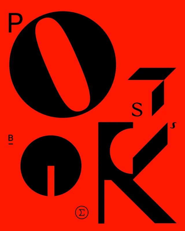 Abstract Geometric Typography, brutalist, neo-brutalist, high-contrast