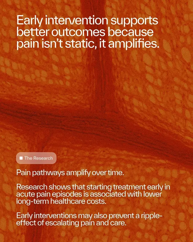 Pain pathway research poster, abstract, minimal, warm