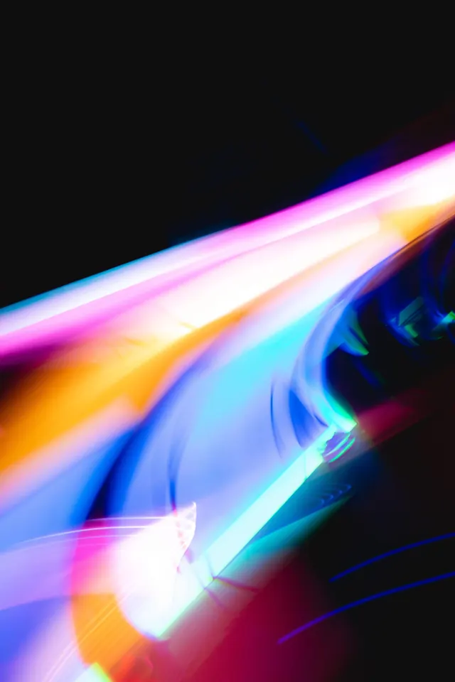 Abstract Light Trails, gradient-heavy, abstract, high-contrast
