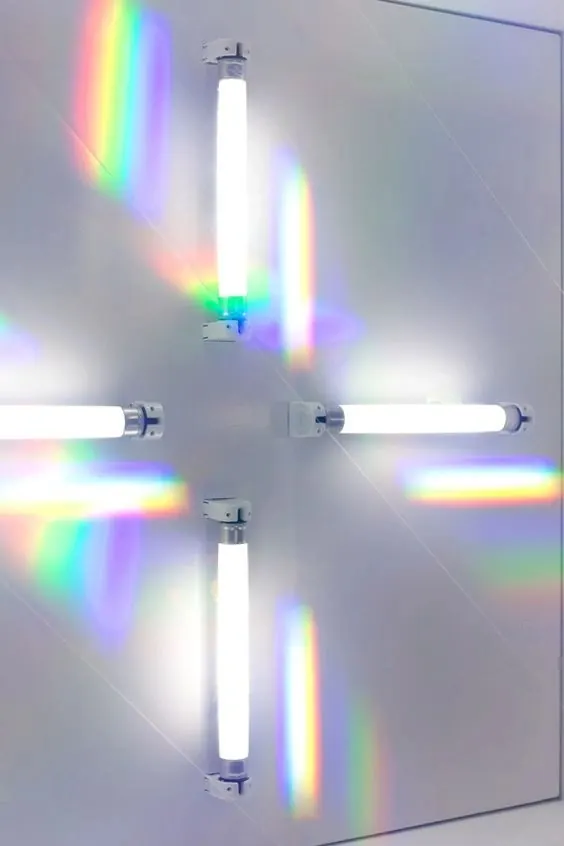 Iridescent Geometric Graphic, minimal, geometric, light
