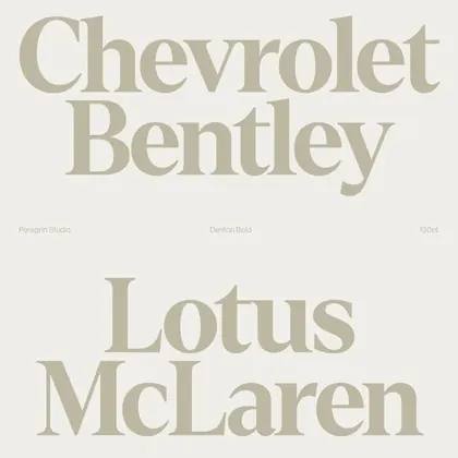Automotive Brand Typography Study