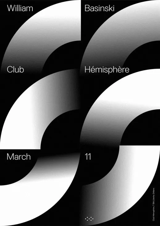 William Basinski Club Hémisphère March 11, minimal, swiss, monochrome