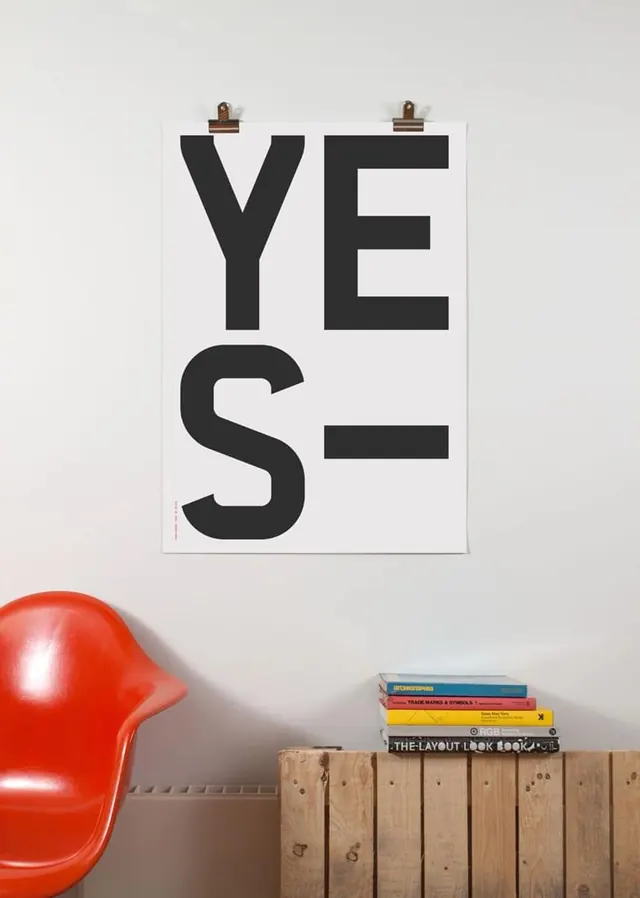 Typography Poster Mockup, minimal, swiss, monochrome