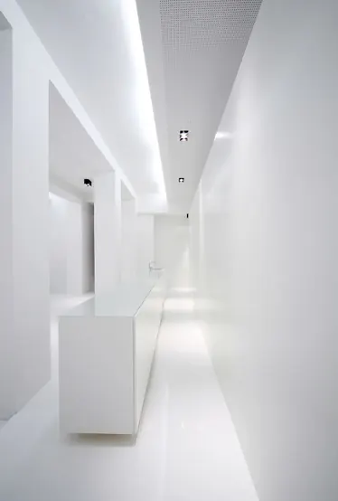 Minimalist White Corridor, minimal, light-mode, light