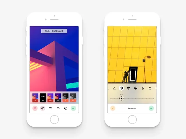 Geometric Abstract UI Mockup, minimal, geometric, vibrant